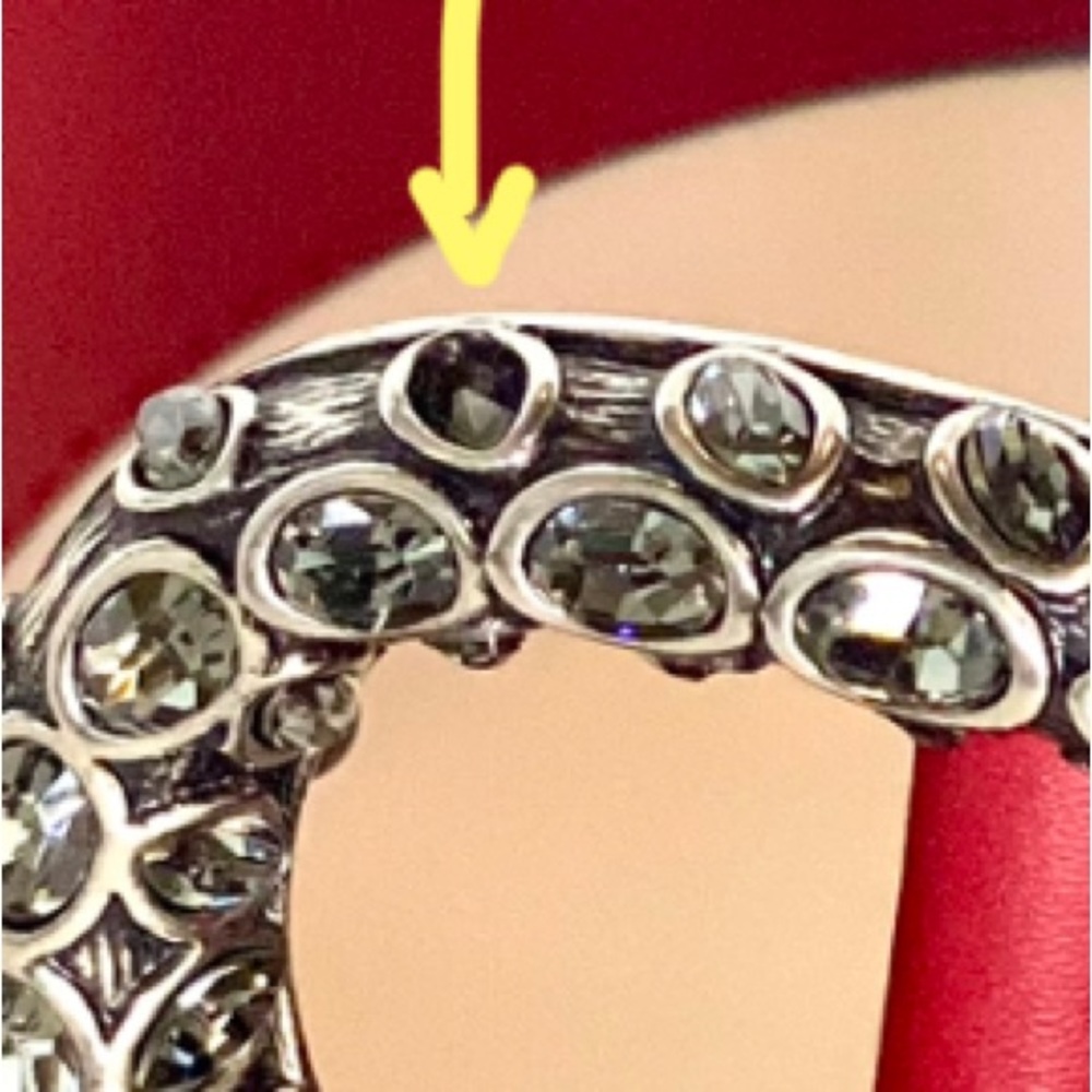 Iconic Dionysus Leather Belt Tiger head buckle encrusted with crystals. - Picture 10 of 10